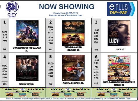 NCCC Mall Buhangin Movie Schedule 2024.